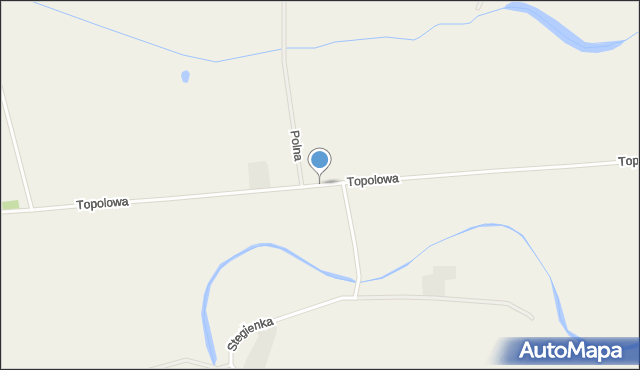 Junoszyno, Topolowa, mapa Junoszyno