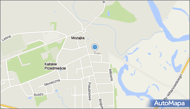 Koło, Topolowa, mapa Koło