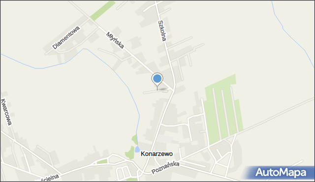 Konarzewo gmina Dopiewo, Torfowa, mapa Konarzewo gmina Dopiewo