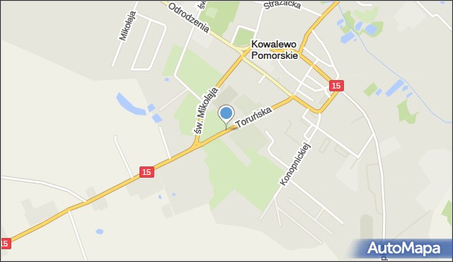 Kowalewo Pomorskie, Toruńska, mapa Kowalewo Pomorskie