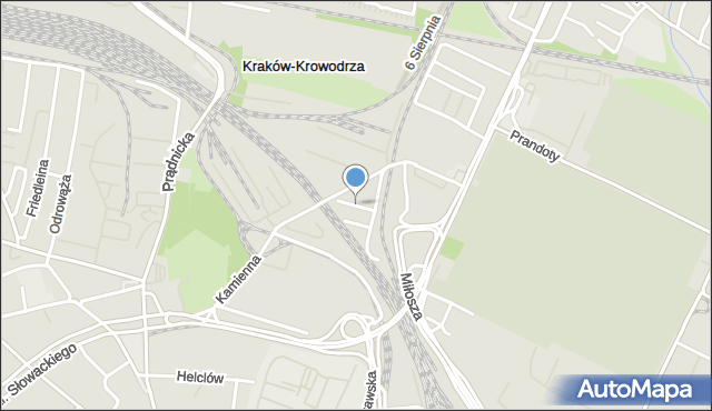 Kraków, Towarowa, mapa Krakowa