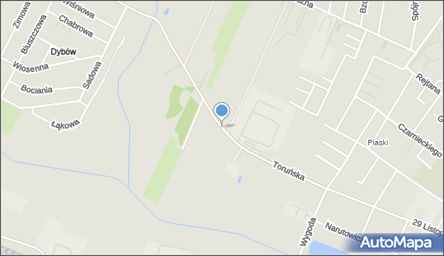 Kutno, Toruńska, mapa Kutno