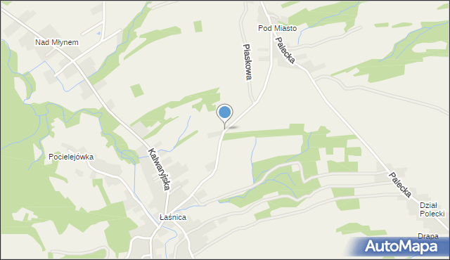 Lanckorona, Tondyry, mapa Lanckorona