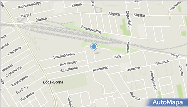 Łódź, Torowa, mapa Łodzi