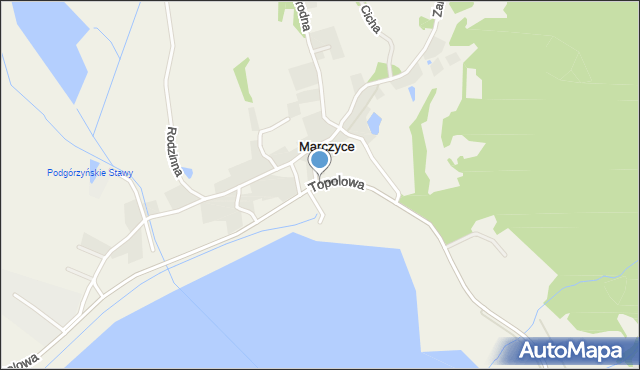 Marczyce, Topolowa, mapa Marczyce