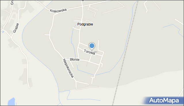 Niepołomice, Torowa, mapa Niepołomice