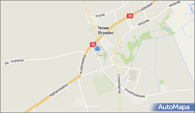 Nowe Brzesko, Tomasza, mapa Nowe Brzesko