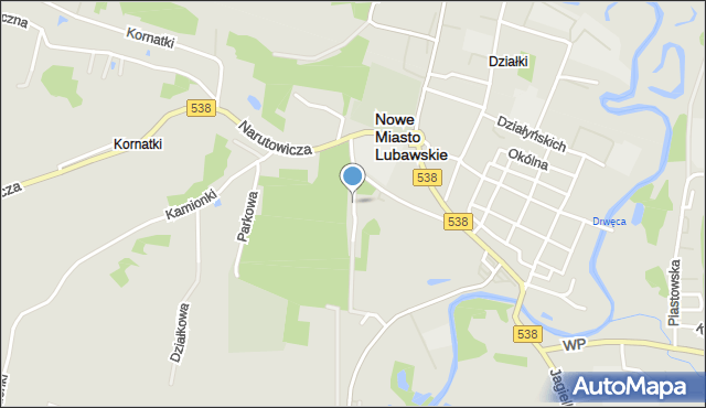 Nowe Miasto Lubawskie, Torowa, mapa Nowe Miasto Lubawskie