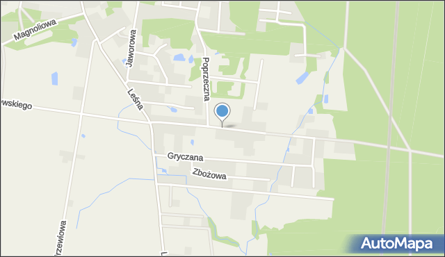 Osielsko, Topolowa, mapa Osielsko