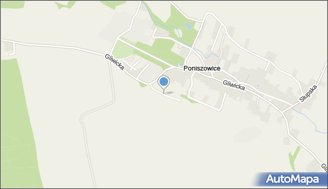 Poniszowice, Towarowa, mapa Poniszowice