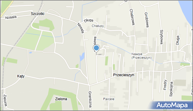 Przecieszyn, Topolowa, mapa Przecieszyn