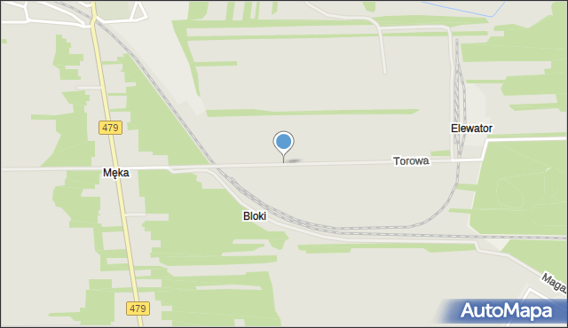 Sieradz, Torowa, mapa Sieradz