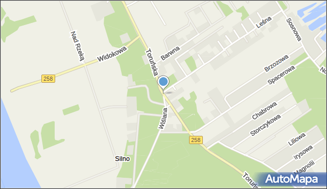 Silno gmina Obrowo, Toruńska, mapa Silno gmina Obrowo