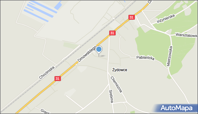 Szczecin, Tokarska, mapa Szczecina