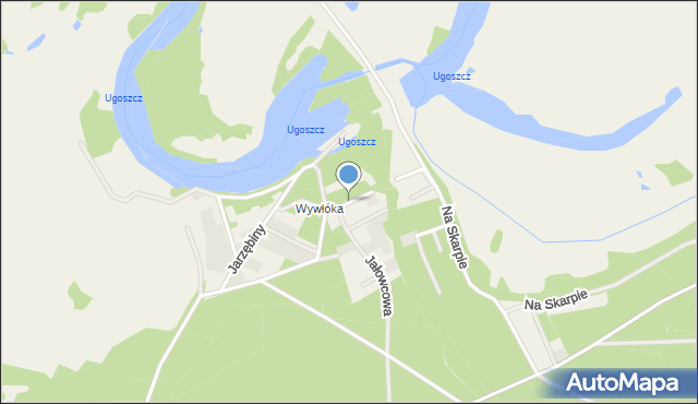 Szumin gmina Łochów, Topolowa, mapa Szumin gmina Łochów