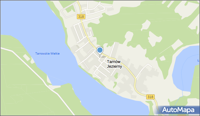 Tarnów Jezierny, Topolowa, mapa Tarnów Jezierny