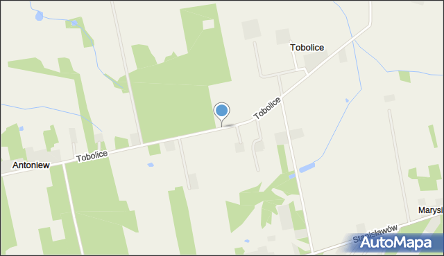 Tobolice gmina Dalików, Tobolice, mapa Tobolice gmina Dalików