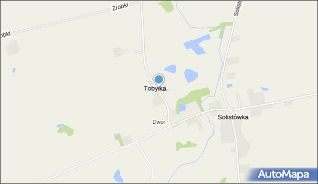 Tobyłka, Tobyłka, mapa Tobyłka