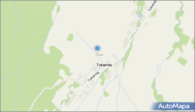 Tokarnia gmina Bukowsko, Tokarnia, mapa Tokarnia gmina Bukowsko