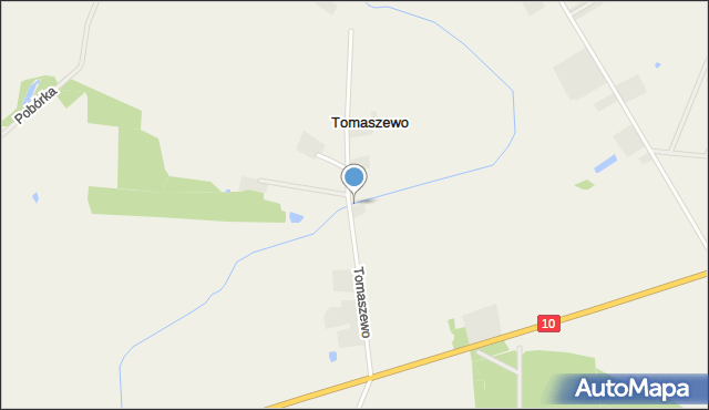 Tomaszewo gmina Białośliwie, Tomaszewo, mapa Tomaszewo gmina Białośliwie