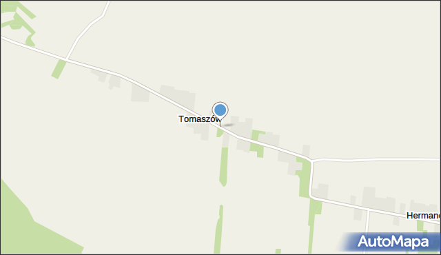 Tomaszów gmina Tarłów, Tomaszów, mapa Tomaszów gmina Tarłów