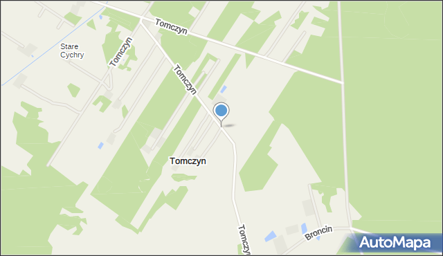 Tomczyn, Tomczyn, mapa Tomczyn