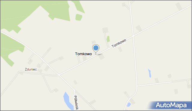 Tomkowo, Tomkowo, mapa Tomkowo