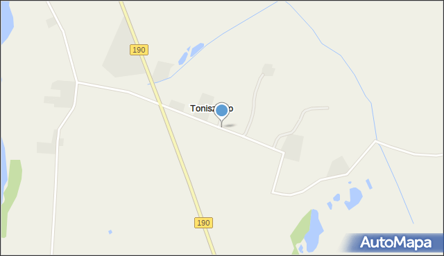 Toniszewo, Toniszewo, mapa Toniszewo