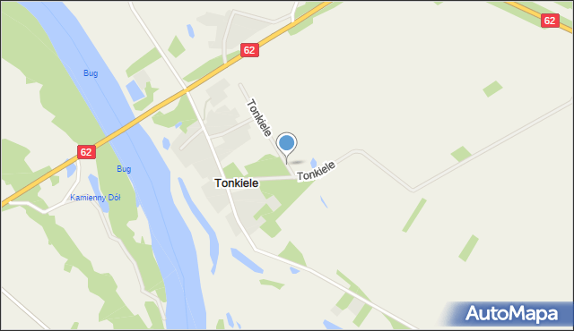 Tonkiele, Tonkiele, mapa Tonkiele