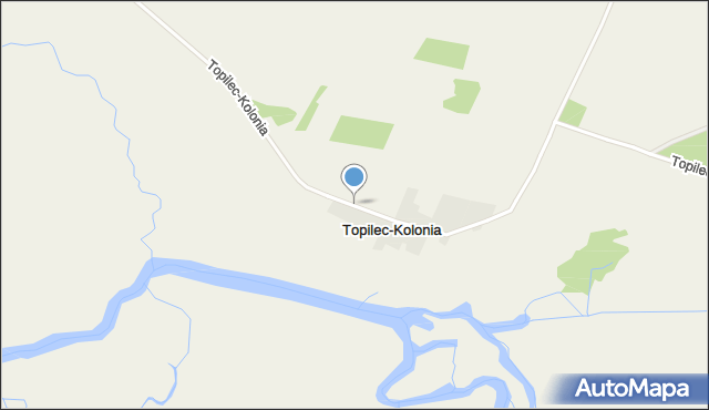 Topilec-Kolonia, Topilec-Kolonia, mapa Topilec-Kolonia