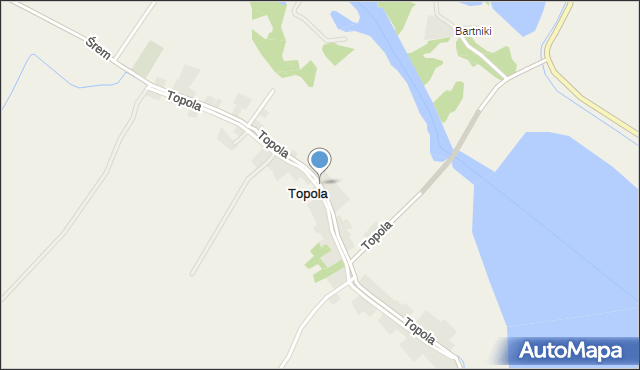 Topola gmina Kamieniec Ząbkowicki, Topola, mapa Topola gmina Kamieniec Ząbkowicki