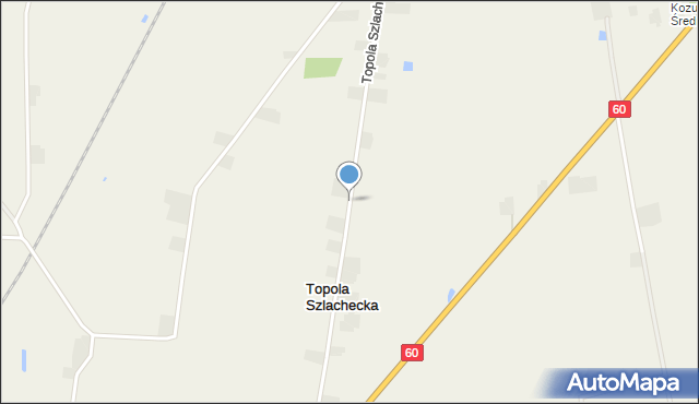 Topola Szlachecka, Topola Szlachecka, mapa Topola Szlachecka