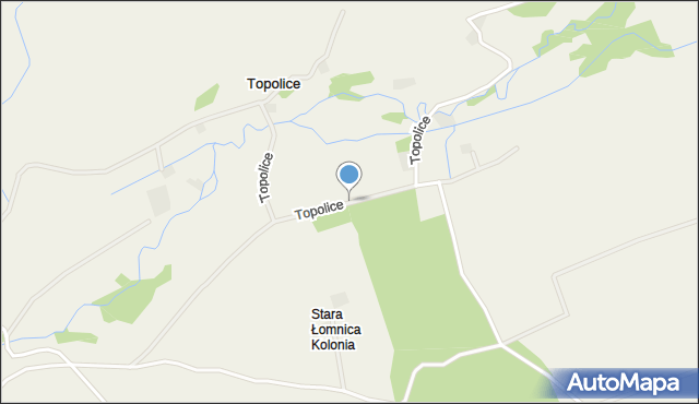 Topolice gmina Bystrzyca Kłodzka, Topolice, mapa Topolice gmina Bystrzyca Kłodzka