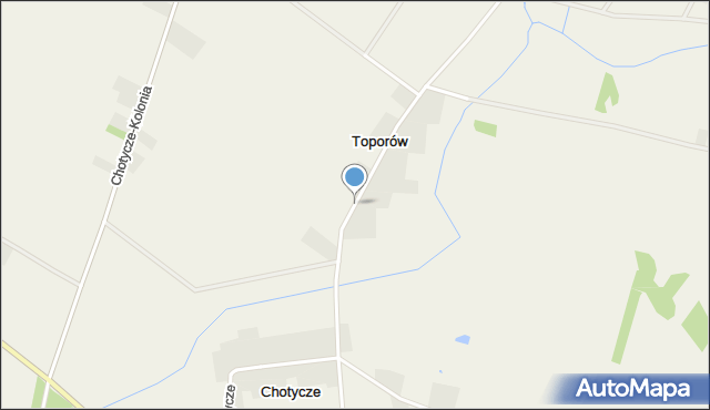 Toporów gmina Łosice, Toporów, mapa Toporów gmina Łosice