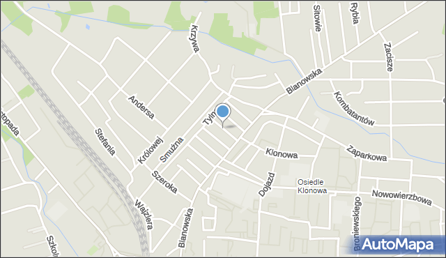 Zawiercie, Topiel, mapa Zawiercie