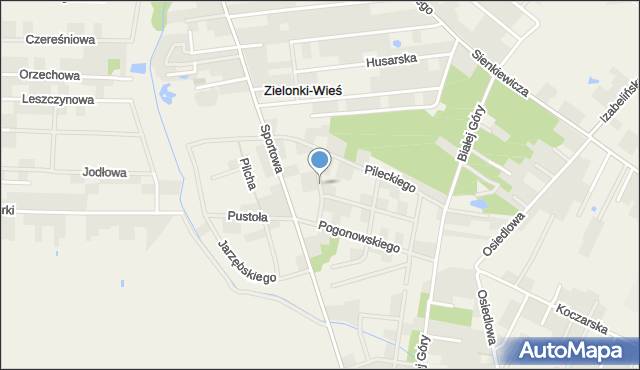 Zielonki-Wieś, Tomczyka Antoniego, płk., mapa Zielonki-Wieś