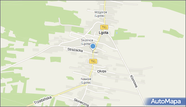 Lgota gmina Trzebinia, Trzebińska, mapa Lgota gmina Trzebinia
