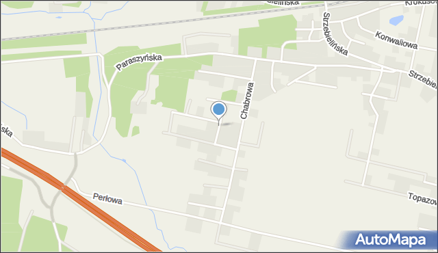 Luzino, Truskawkowa, mapa Luzino