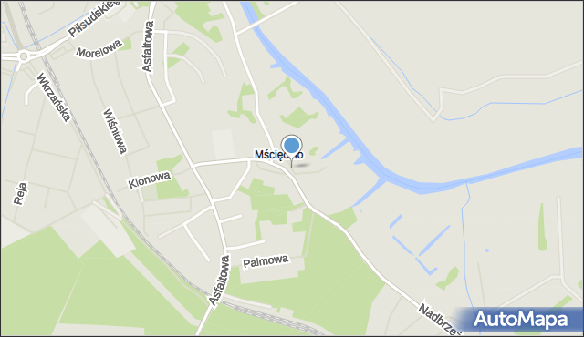 Police, Trzcinowa, mapa Police