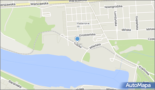 Poznań, Trocka, mapa Poznania