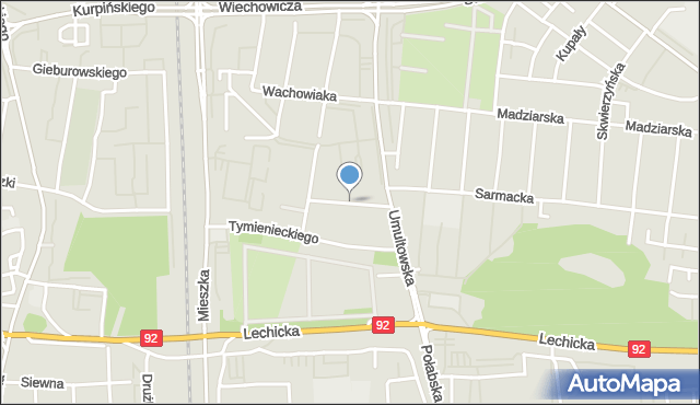 Poznań, Troczyńskiego Konstantego, mapa Poznania