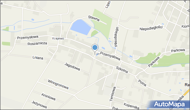 Radwanice powiat polkowicki, Truskawkowa, mapa Radwanice powiat polkowicki