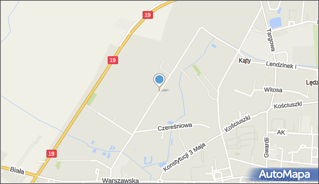 Radzyń Podlaski, Truskawkowa, mapa Radzyń Podlaski