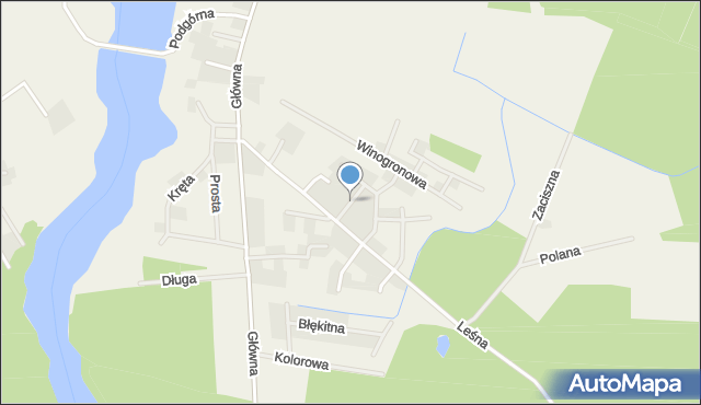 Radzyny, Truskawkowa, mapa Radzyny