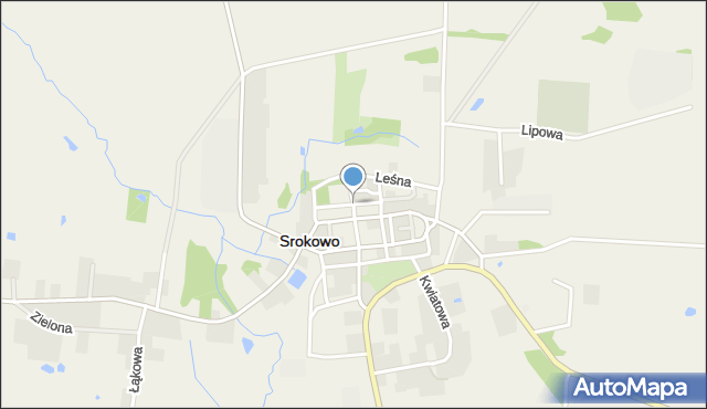 Srokowo, Traugutta Romualda, gen., mapa Srokowo