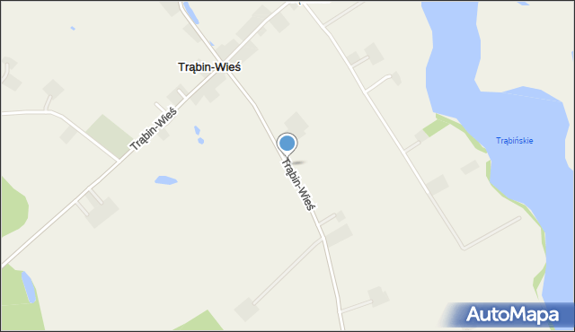 Trąbin-Wieś, Trąbin-Wieś, mapa Trąbin-Wieś