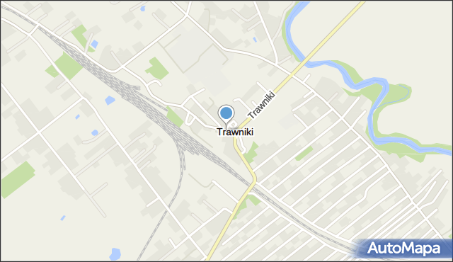 Trawniki powiat świdnicki, Trawniki, mapa Trawniki powiat świdnicki