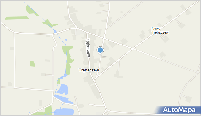 Trębaczew gmina Sadkowice, Trębaczew, mapa Trębaczew gmina Sadkowice