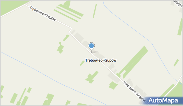 Trębowiec-Krupów, Trębowiec-Krupów, mapa Trębowiec-Krupów
