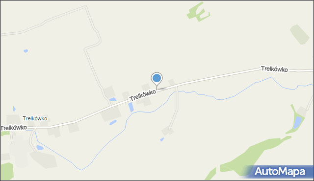 Trelkowo, Trelkówko, mapa Trelkowo